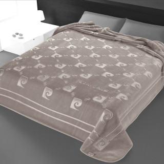 Κουβέρτα Βελουτέ Pierre Cardin Υπέρδιπλη 220x240 Γκρι