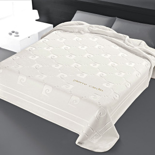 Κουβέρτα Βελουτέ Pierre Cardin Υπέρδιπλη 220x240 Λευκό
