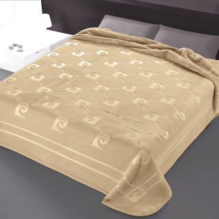 Κουβέρτα Βελουτέ Pierre Cardin Υπέρδιπλη 220x240 Μπεζ