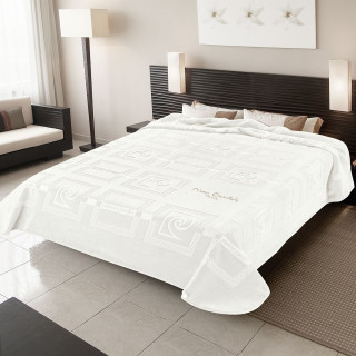 Κουβέρτα Βελουτέ Pierre Cardin 657 Υπέρδιπλη 220x240 Λευκό