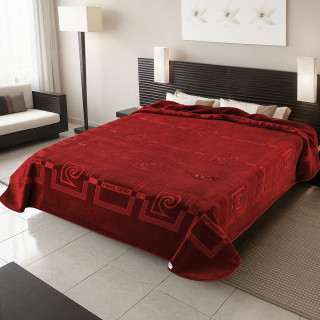 Κουβέρτα Βελουτέ Pierre Cardin 657 Υπέρδιπλη 220x240 Μπορντώ