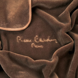 Κουβέρτα Βελουτέ Pierre Cardin 545 Υπέρδιπλη 220x240 Καφέ