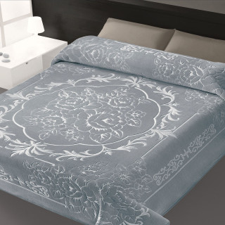 Κουβέρτα Βελουτέ BELPLA 502 Υπέρδιπλη 220x240 Γκρι