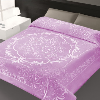 Κουβέρτα Βελουτέ BELPLA 502 Υπέρδιπλη 220x240 Λιλά