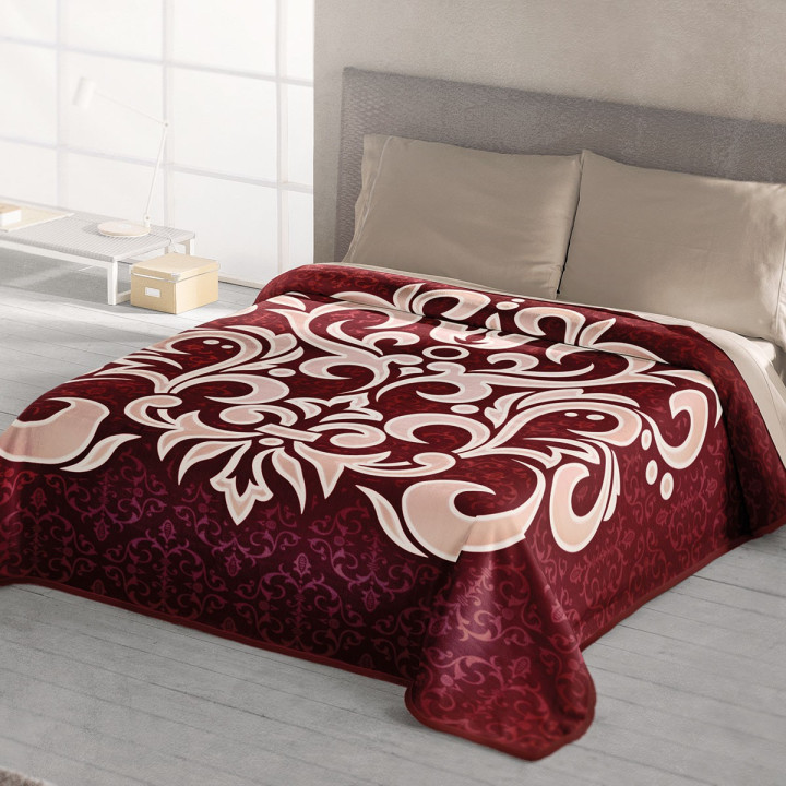 Κουβέρτα Βελουτέ BELPLA 289 Υπέρδιπλη 220x240 Κόκκινο