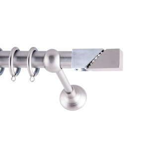 ΚΟΥΡΤΙΝΟΞΥΛΟ POLIS STRASS FRANS Φ25 ΝΙΚΕΛ ΜΑΤ ΜΕ NIKEL MAT