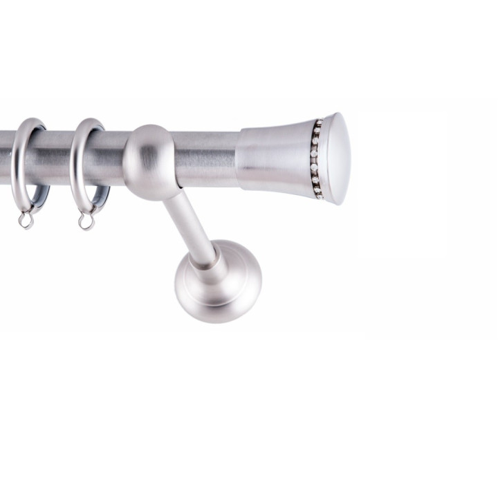 ΚΟΥΡΤΙΝΟΞΥΛΟ ELIZ STRASS FRANS Φ25 ΝΙΚΕΛ ΜΑΤ ΜΕ NIKEL MAT