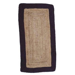 ΠΛΕΚΤΟ ΟΡΘΟΓΩΝΙΟ ΧΑΛΙ ΓΙΟΥΤΑ ΜΑΥΡΗ ΚΟΡΝΙΖΑ 70Χ140cm