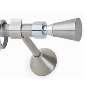 inox κουρτινόβεργα MARINER Φ20 Νίκελ σατινέ