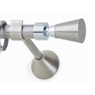 inox κουρτινόβεργα MARINER Φ20 Νίκελ σατινέ