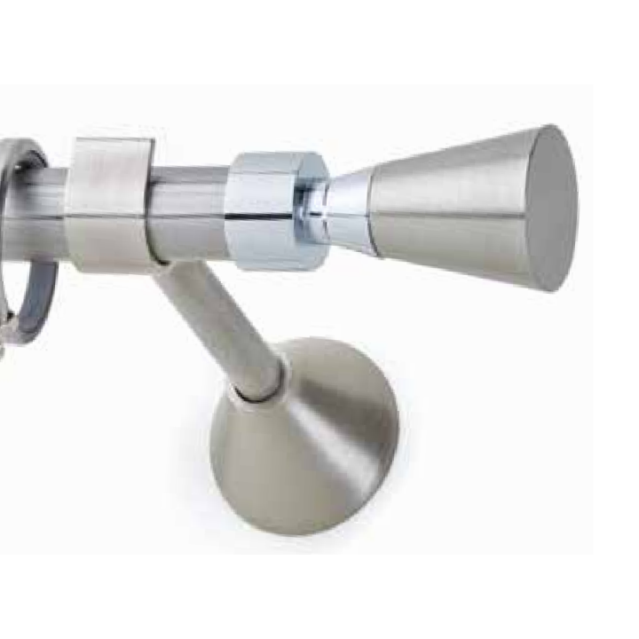 inox κουρτινόβεργα MARINER Φ20 Νίκελ σατινέ