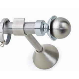 inox κουρτινόβεργα CRONOS Φ20 Νίκελ σατινέ