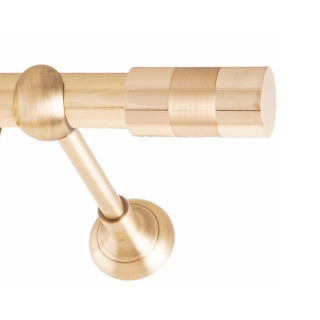 ΚΟΥΡΤΙΝΟΞΥΛΟ DIVA FRANS Φ25 ΟΡΟ ΜΑΤ ΧΡΥΣΟ