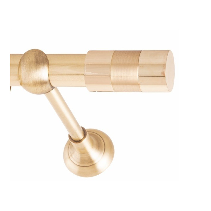 ΚΟΥΡΤΙΝΟΞΥΛΟ DIVA FRANS Φ25 ΟΡΟ ΜΑΤ ΧΡΥΣΟ