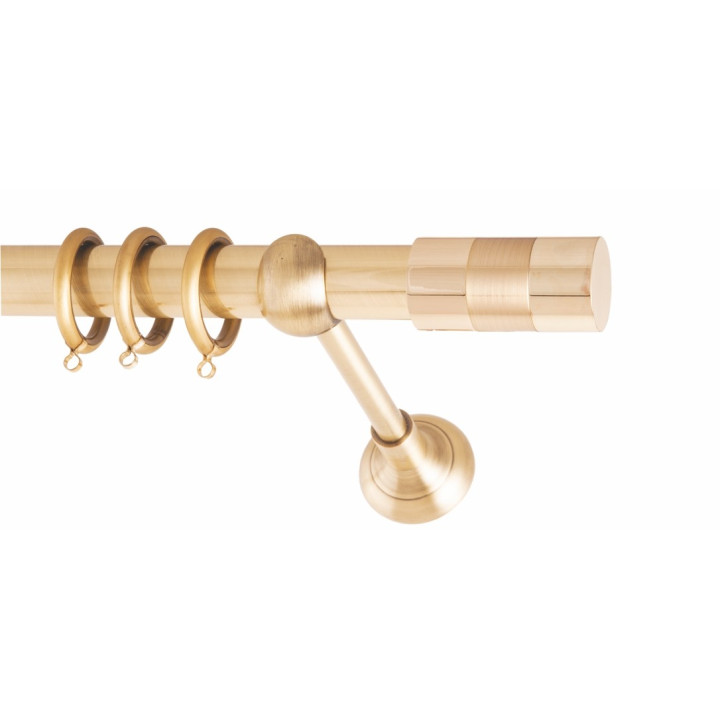 ΚΟΥΡΤΙΝΟΞΥΛΟ DIVA FRANS Φ25 ΟΡΟ ΜΑΤ ΧΡΥΣΟ