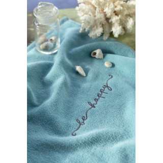 Λαβέτα 40x40 - Be Happy Petrol