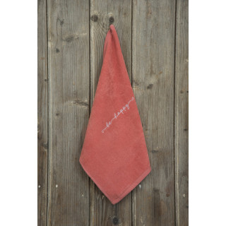 Λαβέτα 40x40 - Be Happy Terracotta