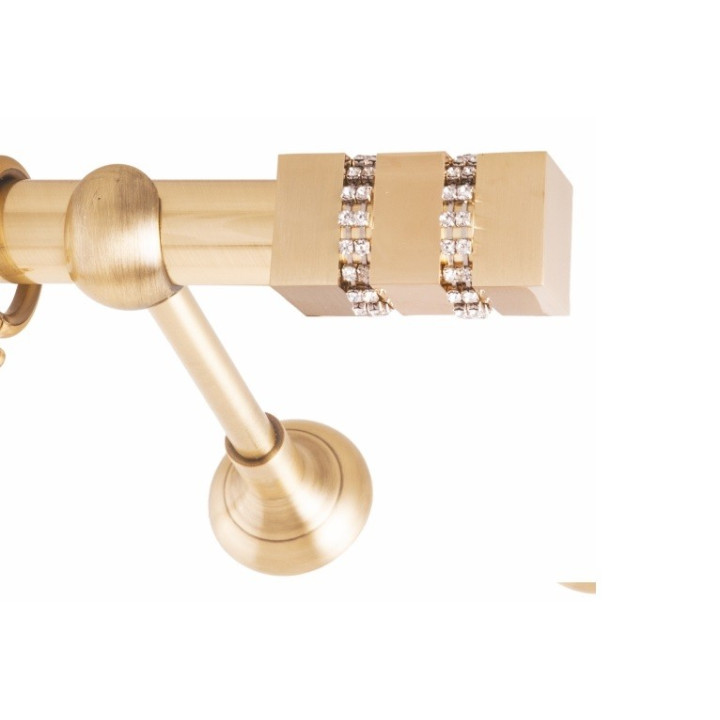 ΚΟΥΡΤΙΝΟΞΥΛΟ LEGO STRASS FRANS Φ25 ΟΡΟ ΜΑΤ ΧΡΥΣΟ