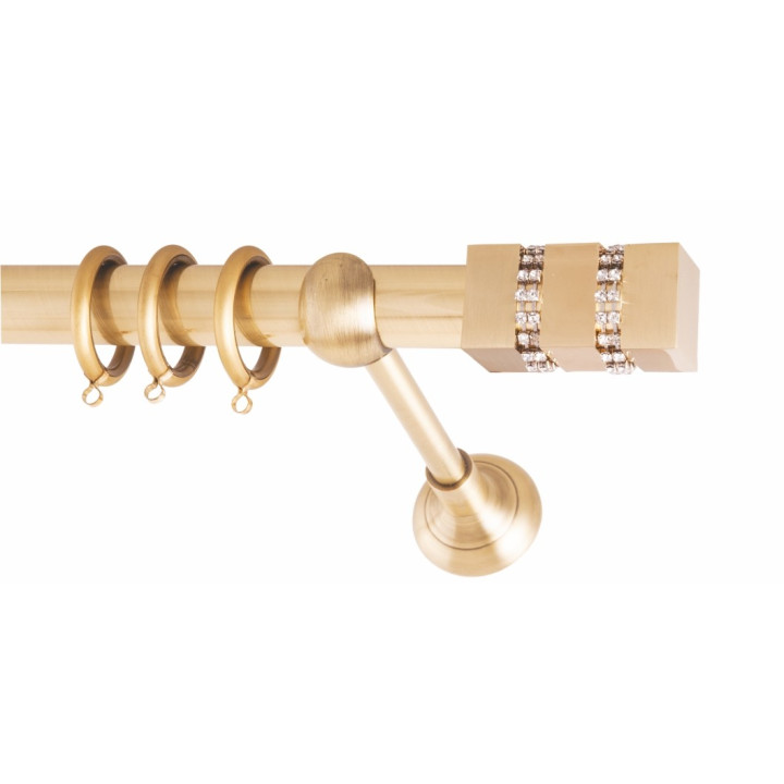 ΚΟΥΡΤΙΝΟΞΥΛΟ LEGO STRASS FRANS Φ25 ΟΡΟ ΜΑΤ ΧΡΥΣΟ