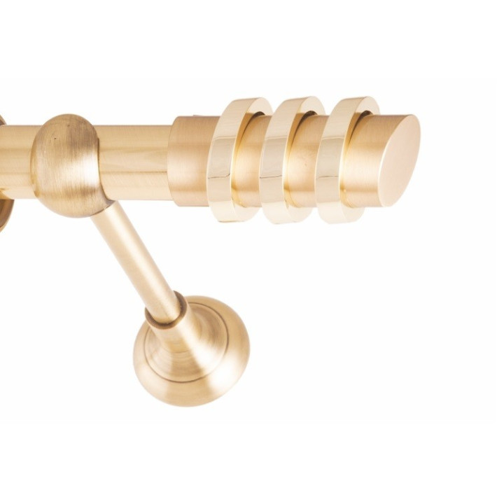 ΚΟΥΡΤΙΝΟΞΥΛΟ THREE RINGS FRANS Φ25 ΟΡΟ ΜΑΤ ΧΡΥΣΟ