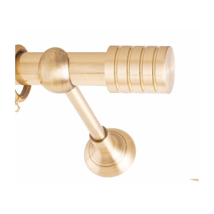 ΚΟΥΡΤΙΝΟΞΥΛΟ TRIPLO STRASS FRANS Φ25 ΟΡΟ ΜΑΤ ΧΡΥΣΟ