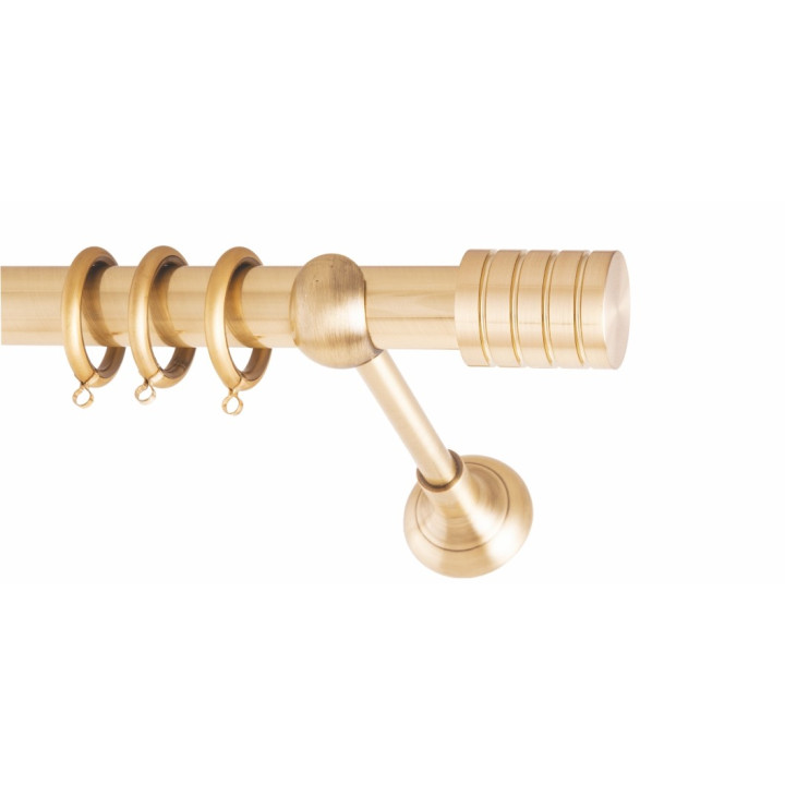 ΚΟΥΡΤΙΝΟΞΥΛΟ TRIPLO STRASS FRANS Φ25 ΟΡΟ ΜΑΤ ΧΡΥΣΟ