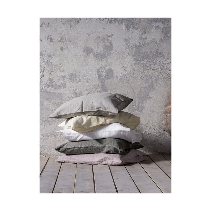 Μαξιλαροθήκες Linen - White