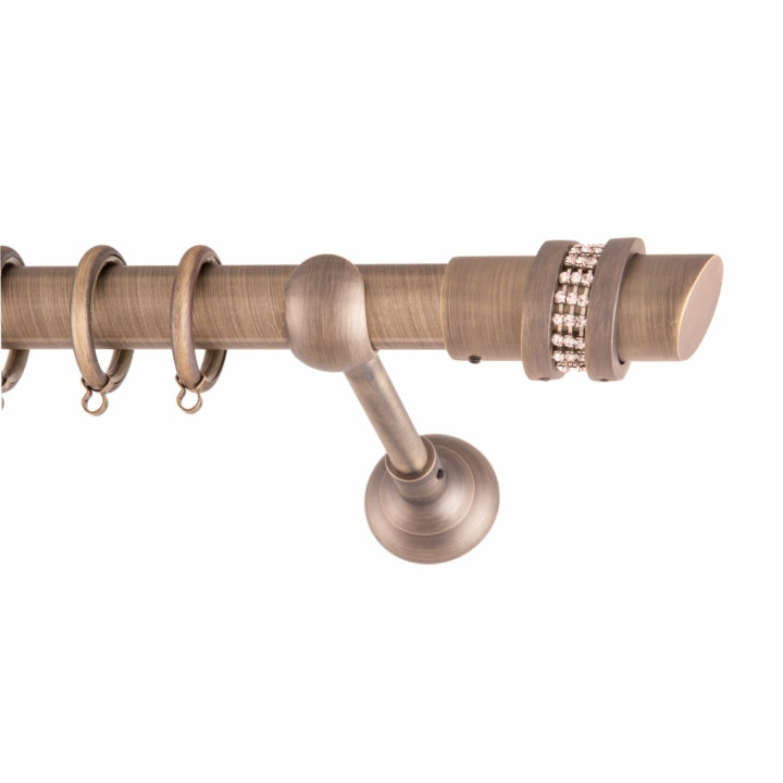 ΚΟΥΡΤΙΝΟΞΥΛΟ ELIZ STRASS STRASS FRANS Φ25 ANTIK