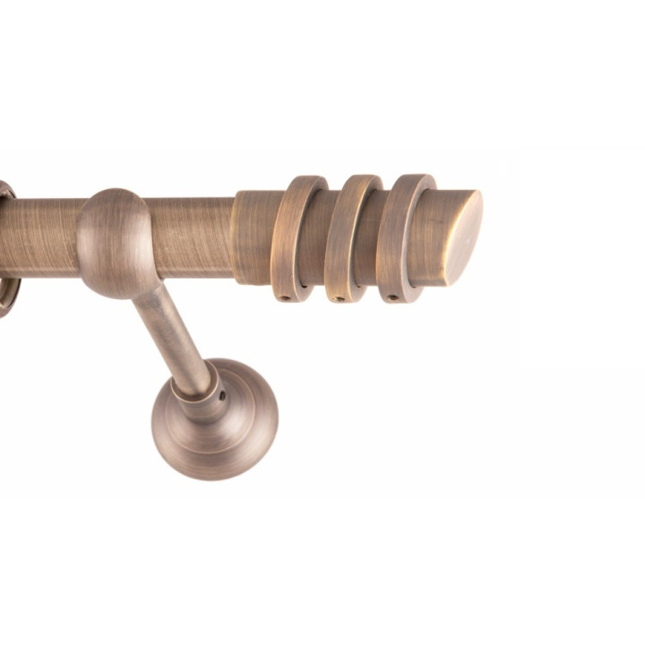 ΚΟΥΡΤΙΝΟΞΥΛΟ THREE RINGS FRANS Φ25 ANTIK