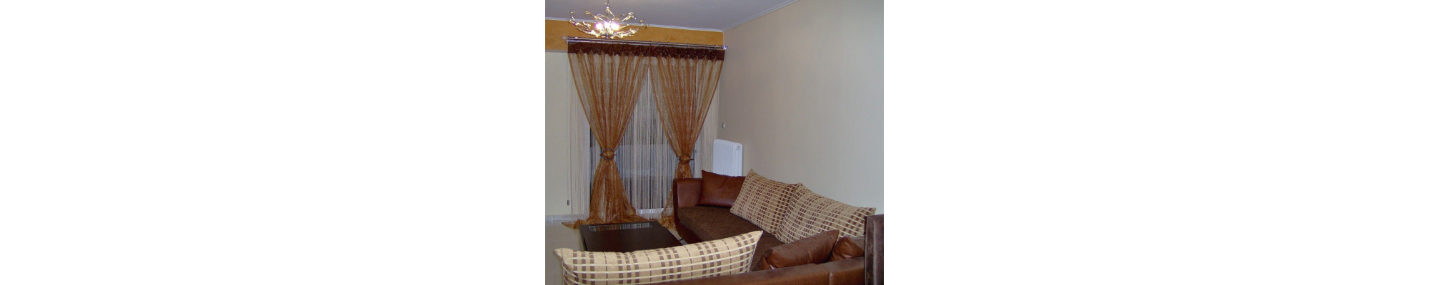 Έτοιμες κουρτίνες διάφανες λεπτές ημιδιάφανες